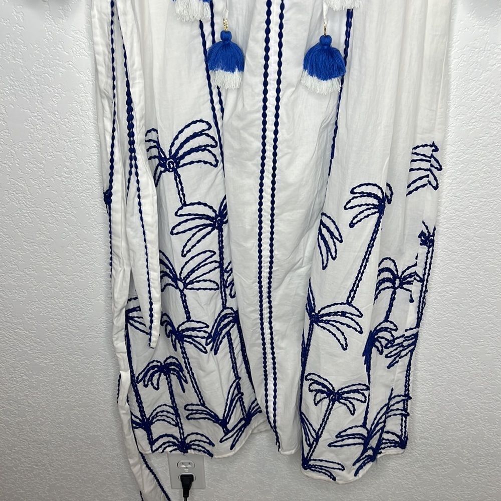 NWT LACE THE LABEL EMBROIDERED PEASANT DRESS Anthropologie Medium - Picture 6 of 16